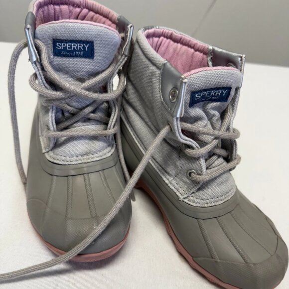 Sperry Port Boot Kids Rain Boot Size 12M Girls Weather Boot - Picture 1 of 7